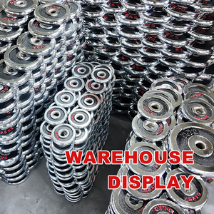 แผ่นน้ำหนักเหล็กหล่อชุบโครเมียมสำหรับดัมเบลและบาร์เบล ผลิตจากโรงงาน ขายส่ง ปรับแต่งได้ สำหรับการฝึกความแข็งแรง - Product Image 3