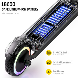 <span class=keywords><strong>Patinete</strong></span> Eléctrico de Dos Ruedas para Niños, Batería de 2.6ah, Motor de 150w, Patinetes de Empuje para Niños - Product Image 4