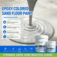 Résine époxy PU haute brillance auto-nivelante effet marbre, revêtement de sol époxy coloré, matériaux de finition pour revêtements de sol