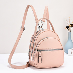 PU-Textured Multi-Functional Mini <b>Backpack</b> <b>Small</b> Rucksack Black Waterproof Girls Casual Women Little Day PackBackpacks Woman - Product Image 1