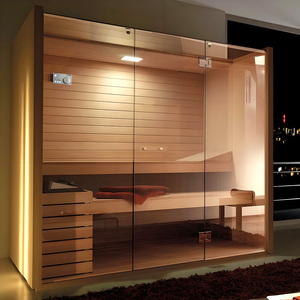 غرفة ساونا خشبية أصلية بتصميم مخصص من المصنع ، منزل من شخصين ، ساونا جافة خشبية - Product Image 2