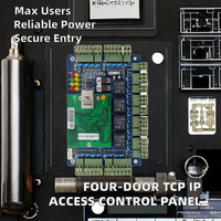 Panel de Control de Acceso para Cuatro Puertas S4A ST-426 TCP/IP Wiegand 26, Software Gratuito SDK, Compatible con Windows 10, Alimentación CC, 4 Lectores, 4 Cerraduras
