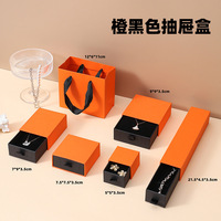 Coffret de luxe personnalisé en carton rigide pour bijoux – Boîte à tiroir en papier pour petits anneaux, boucles d'oreilles, colliers et bracelets