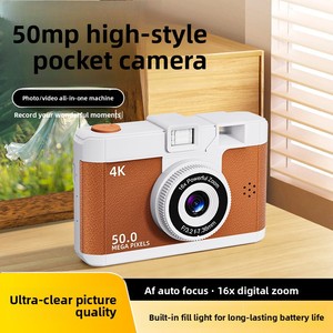 Cámara Digital Compacta 4K de 50MP con Zoom 16X, Resistente al Agua y a los Golpes, para Uso en Exteriores, Cuerpo Amarillo y Negro - Product Image 5