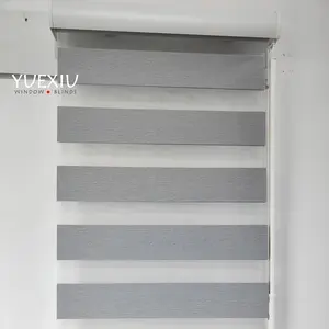 Custom Size Manual Different Design Polyester Fabric Blackout Zebra Blinds Shades For Window