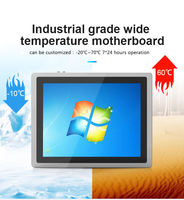 I3 I5 I7 IP65 étanche 15 pouces panneau avant en aluminium industriel tout-en-un Linux OS 1024X768 ordinateur industriel à écran tactile