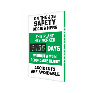 Panneau <span class=keywords><strong>de</strong></span> signalisation <span class=keywords><strong>de</strong></span> <span class=keywords><strong>sécurité</strong></span> industrielle : La <span class=keywords><strong>sécurité</strong></span> au travail commence ici – Affichage Zéro Blessure pour Atelier - Product Image 3