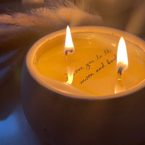 Velas LANJO 2025 con Diseño Único y Mensaje Secreto Oculto, Hechas a Mano, Etiqueta Privada Personalizada, Regalo Personalizado con Flores para el Día del Padre - Product Image 3