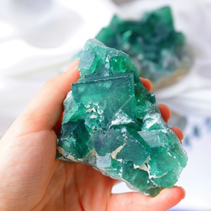 Commercio all'ingrosso di alta qualità verde scuro naturale <span class=keywords><strong>Fluorite</strong></span> grappolo grezzo grezzo campione di guarigione pietre di cristallo per la decorazione - Product Image 5