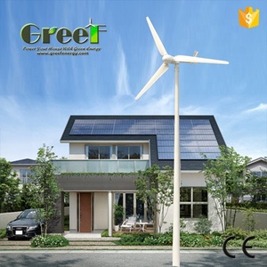 1kw cao trục ngang Tua Bin Gió hệ thống điện 220V thấp bắt đầu tốc độ gió Máy phát điện gió Pin Lithium 5000W sử dụng nhà - Product Image 5