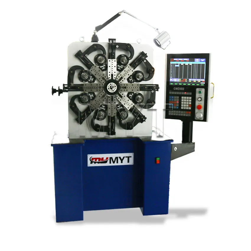 CNC-8350 MYT 360 Rotary Multi Axis CNC Spring Machine, Ổn Định CNC Camless Spring Rotating Forming Machine