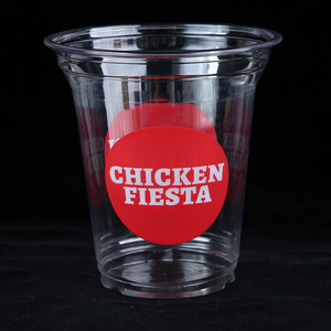 カスタムロゴ印刷 卸売 ブランド入り 8 10 12 14 16 32オンス PLA使い捨てコールドドリンクコーヒー用透明PETプラスチックカップ 蓋付き - Product Image 4