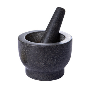 Natural Maifan Stone Mortar And Pestle Garlic Crusher Herb Spice Tool Manual Durable Hand Wash Only - Product Image 1
