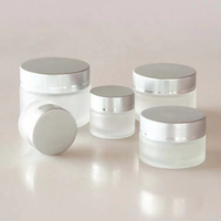 PAILE Pots en verre d'emballage cosmétique 500 ml 50 ml Bouteille de crème en verre 250 ml Pot en verre
