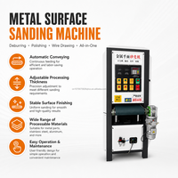 Machine de polissage automatique en acier inoxydable avec bande abrasive pour pièces métalliques de 400 mm à 600 mm et finition de surface industrielle