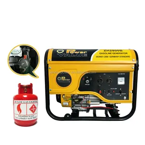 2kw 2.5kw 3kw 5kw 6kw natural gas generator and small lpg generator for home use