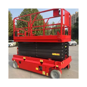 Factory multiple models foldable electric scaffolding lift platform electric lifting platform 14m Electric Scissor Lift