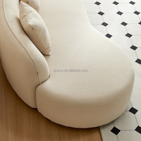 111132 Quanu Nouveau Design Élégant Canapé Doux Tissu de Salon Canapé Moderne Simple Courbé Luxe