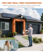 Caméra solaire PIR V380pro à triple objectif, lumière solaire 4G SIM WIFI tout-en-un, lampe solaire CCTV, lampadaire solaire avec caméra