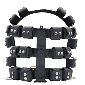 Ağırlıklı köpek yelek koşum kas dışarı kapı eğitimi güçlü köpekler için ağır <span class=keywords><strong>Metal</strong></span> blokları ile paslanmaz çelik tokaları - Product Image 6