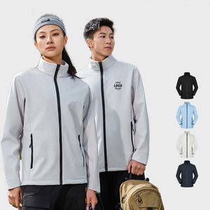 Vestes personnalisées de haute qualité pour hommes vestes de cendre d'eau hiver chaud camping randonnée logo extérieur coupe-vent coquille souple imperméable pour femmes vestes - Product Image 1