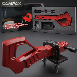 CAMPAX 20T Scorpion Tail Recovery Hook 2 Inch Receiver Forged Alloy Steel Heavy Duty 88,000 Lbs Breaking Strength for Jeep Truck - Product Image 4