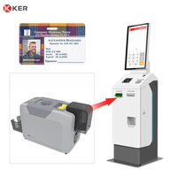 Imprimante de cartes CR80 à sublimation thermique recto-verso haute résolution 600 dpi, interface USB, SDK, kiosque en libre-service Seaory R600M en stock