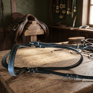 Nouvel ensemble de rênes pour chevaux Uraz Otantic modèle A1, produits équestres, noir, fabriqué sur mesure en cuir de buffle de haute qualité - Product Image 3