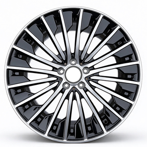 Nuevas Llantas de Aleación Ligeras Flow Form de 18-20 Pulgadas en Negro Brillante con Acabado Mecanizado para Mercedes- Clase C E <span class=keywords><strong>CLA</strong></span> GLC <span class=keywords><strong>AMG</strong></span> - Product Image 5