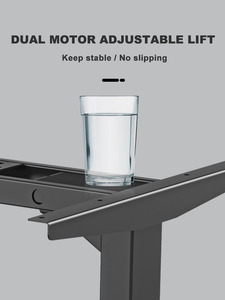 Cadre de <span class=keywords><strong>bureau</strong></span> debout <span class=keywords><strong>d</strong></span>'<span class=keywords><strong>angle</strong></span> en acier moderne |   <span class=keywords><strong>Bureau</strong></span> électrique en forme de L à hauteur réglable pour poste de travail assis-debout, maison et <span class=keywords><strong>bureau</strong></span> - Product Image 3