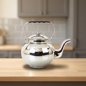 Premium Eco-Friendly Stainless Steel Classic Mirror Finish Tea Kettle Handle <b>Lid</b> Whistling Boiling Water Tea Making Home - Product Image 3