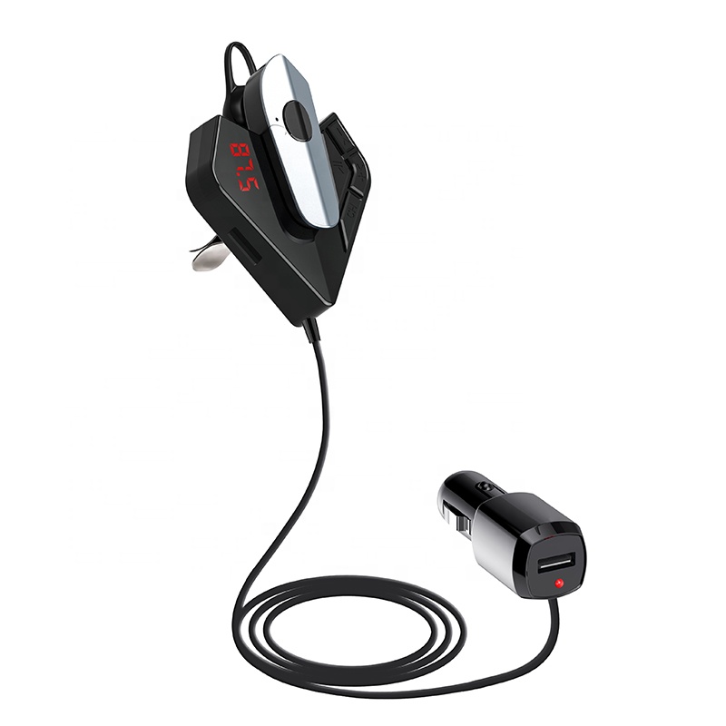 Лидер продаж, беспроводное автомобильное зарядное устройство с Bluetooth, автомобильный fm-передатчик с Bluetooth