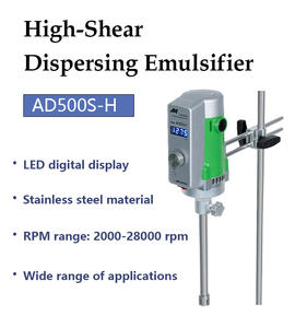 Machine à homogénéiser le lait AD500S-H, émulsifiant dispersant à cisaillement élevé en acier inoxydable SS316, utilisé pour l'homogénéisation et le mélange - Product Image 6