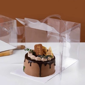 Custom Disposable Food Grade PET Plastic Candy <strong>Container</strong> <strong>Clear</strong> Rectangle Bakery Box with Lid Heat Transfer Printing POMA Brand - Product Image 5