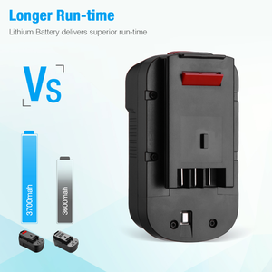 3700mAh18v交換用リチウムイオン充電式18ボルトリチウムイオン電動工具バッテリーパック (ブラックおよびデッカーHPB18電動工具用) - Product Image 4