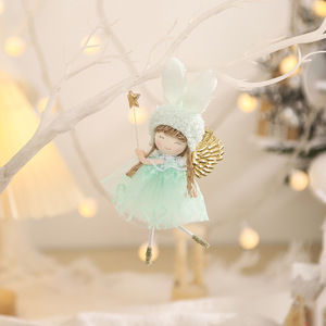 Small <b>Angel</b> Doll Pendants Christmas Tree <b>Ornaments</b> Gifts for Merry Christmas Decoration Supplies Navidad - Product Image 6