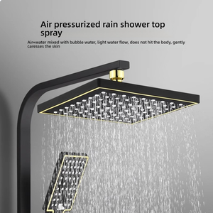 Ensemble de rideaux de douche thermostatiques numériques de luxe Wayon pour salle de bain avec pommeau de douche effet pluie - Product Image 3