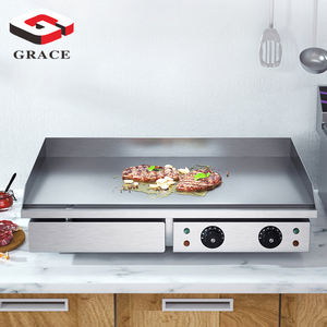 Commercieel Restaurant <span class=keywords><strong>Gas</strong></span> Bakplaten Halve Plaat Grills Roestvrij Staal 700Cm Pannen Vlam Elektrische Vlakke Top Grill - Product Image 2