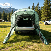Tente de coffre arrière Kawagebo Kamp (KK) pour SUV, protection solaire et abri d'intimité avec moustiquaire pour tous les CUV et SUV