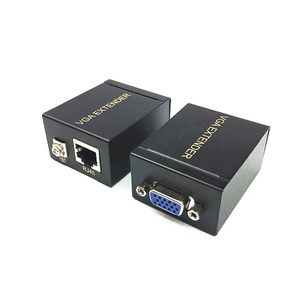 ตัวขยายสัญญาณอีเทอร์เน็ต VGA RJ45 60M ตัวเชื่อมต่อ HDML Cat5e <span class=keywords><strong>Cat6</strong></span> LAN อะแดปเตอร์รับส่งสัญญาณลำโพงกล้อง HDTV - Product Image 1