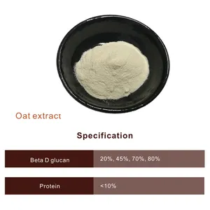 Polvo de Beta glucano de Oat, venta al por mayor, extracto de Beta glucano