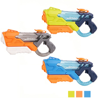 Pistolet à eau classique à pompe avec réservoir transparent pour une visualisation claire du niveau d'eau, jouet puissant pour enfants, idéal pour l'été et la piscine
