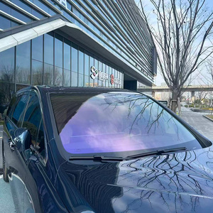 Película adhesiva para ventanas de coche de alta calidad, camaleón, VLT60%, color púrpura, rollo de película tintada para ventanas. - Product Image 2