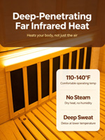 Salle de sauna infrarouge en bois massif, sauna infrarouge lointain, vapeur sèche