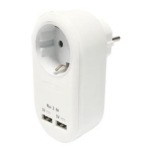 Cargador USB 2.4A, carga rápida, compacto y ligero, ideal para cargar dispositivos móviles y accesorios en casa o de viaje. - Product Image 1