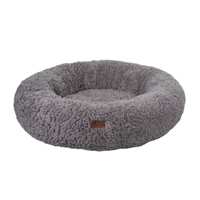 Großhändler Flauschiges Luxus-Fleece-Haustierkissen, Rundes Katzen- und Hundebett