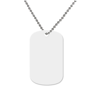 Diy Blank Sublimation Dog Tag Necklace Stainless Steel Custom Pet Name ID Pet Tags Heat Press Promotion Gift