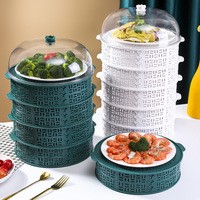 Couverture de légumes couverture de table creuse d'été domestique pour couvrir la nourriture anti-moustique mouches boîte de rangement de repas anti-poussière