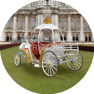 Cendrillon Royal Horse Carriage Pumpkin Wedding Wagon grandeur nature Transport spécial du fabricant à vendre - Product Image 3