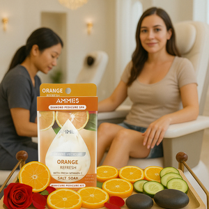 AMMES Instant Aroma Blast 4 Step Spa Pédicure dans une boîte Kit de spa parfumé Garantie de remboursement de 365 jours Ensemble de pédicure de luxe 4 en 1 - Product Image 1